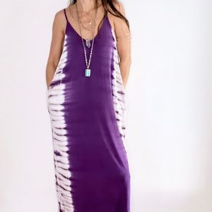 ⭐️Amethyst Purple Tie-Dye Maxi Dress